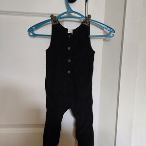 Carter's Black Buttoned Kids Romper